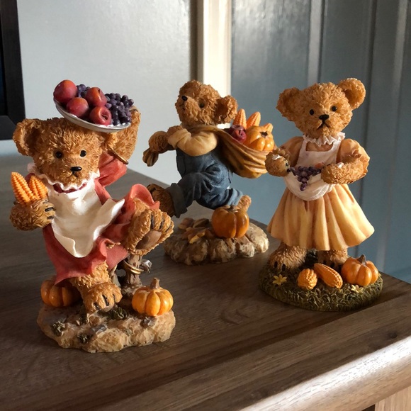 Home Interiors Holiday Vintage Home Interior Fall Harvest Bears Poshmark